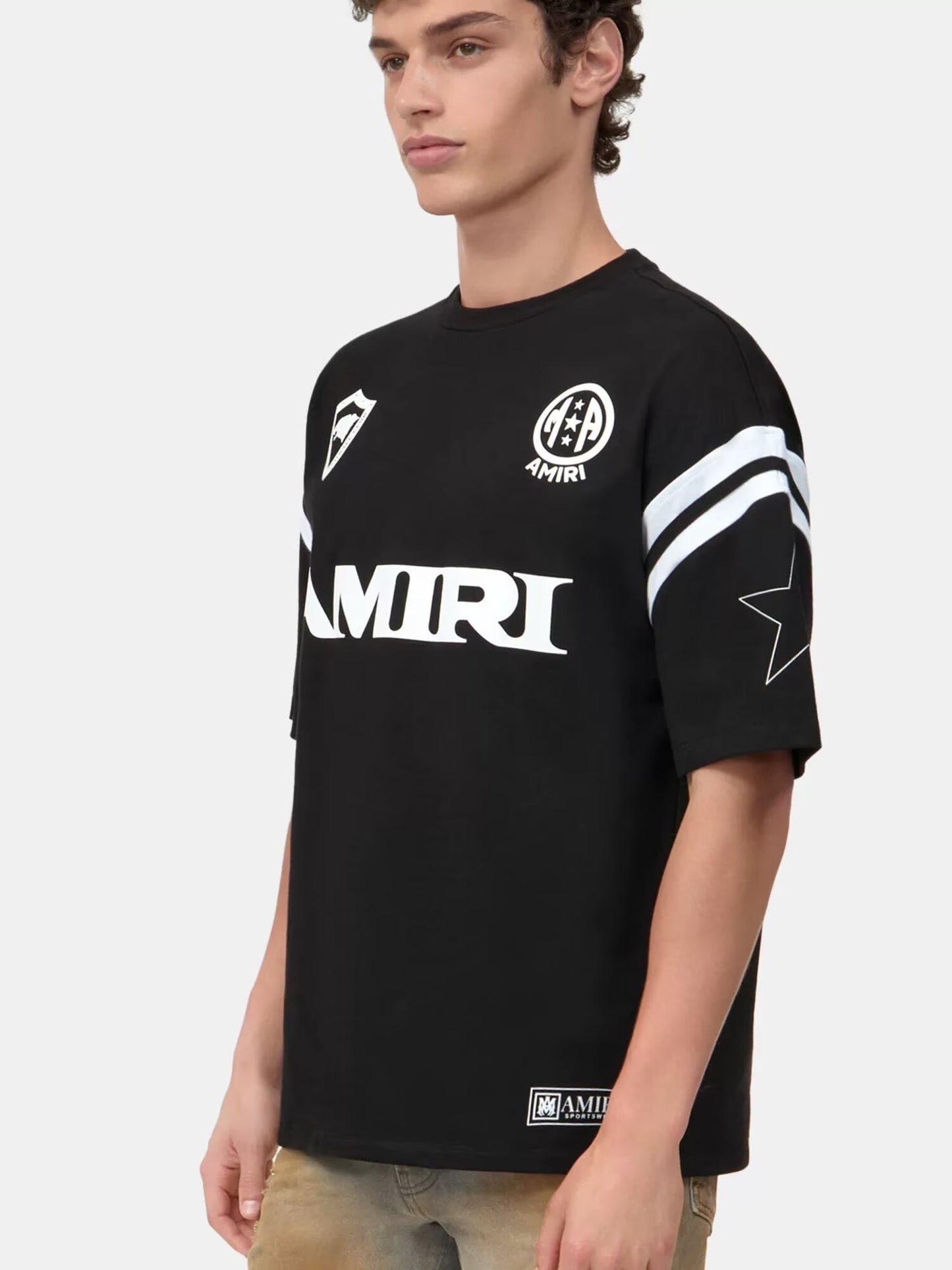 AMIRI Noir Heavyweight Letter Tee — Black Edition