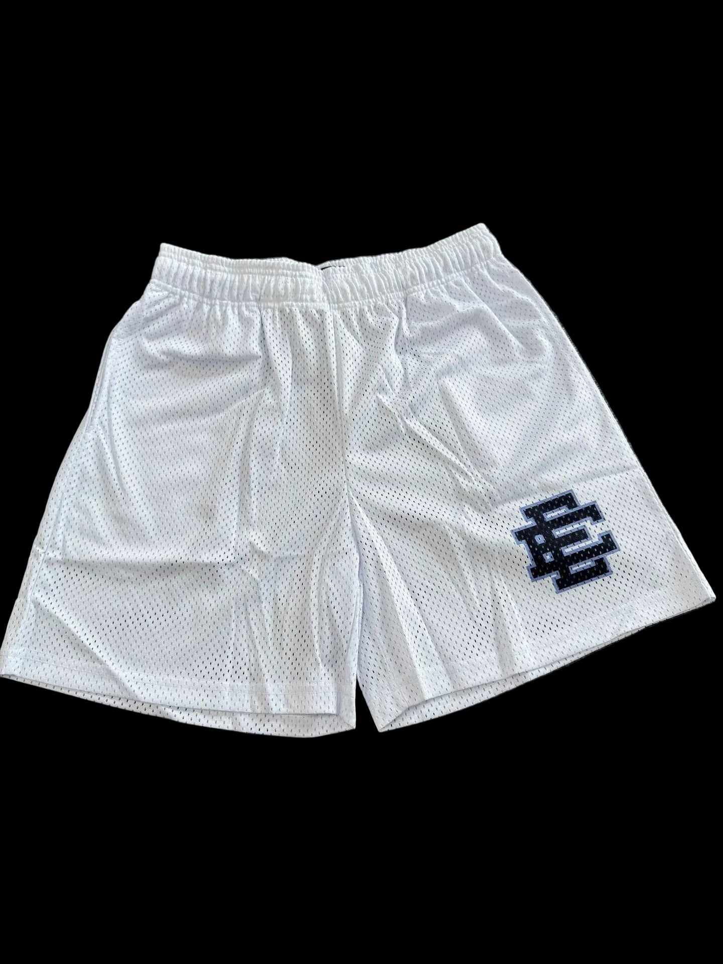 Eric Emanuel White Courtside Mesh Shorts