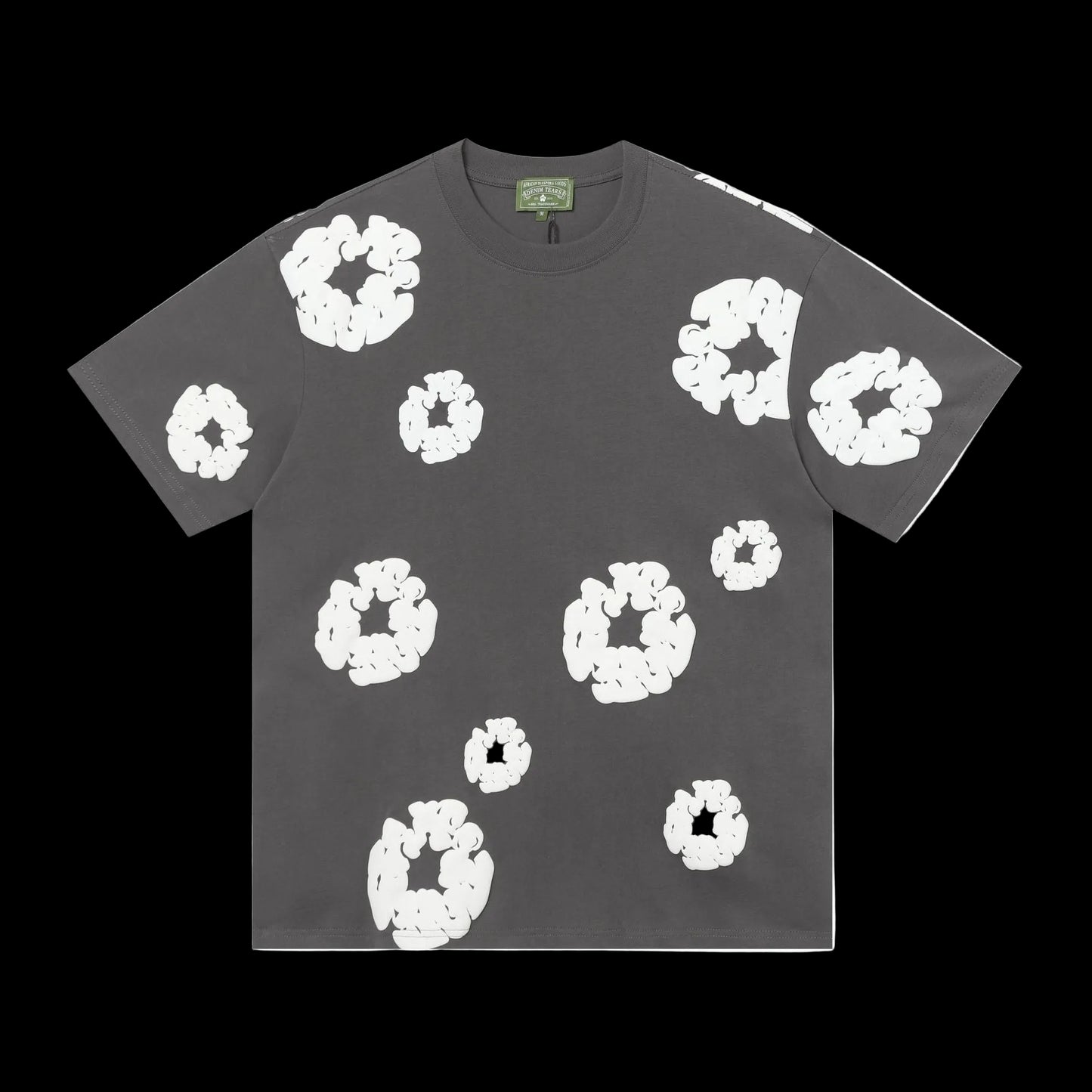 Denim Tears Cotton Wreath Oversized Tee – Grey