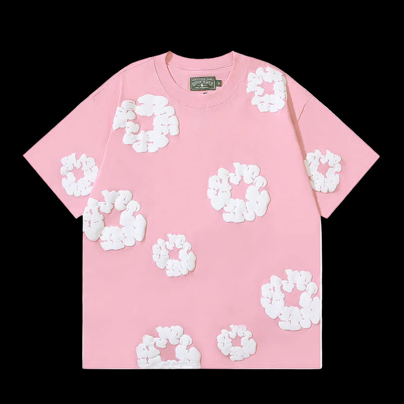 Denim Tears Cotton Wreath Oversized Tee – Light Pink