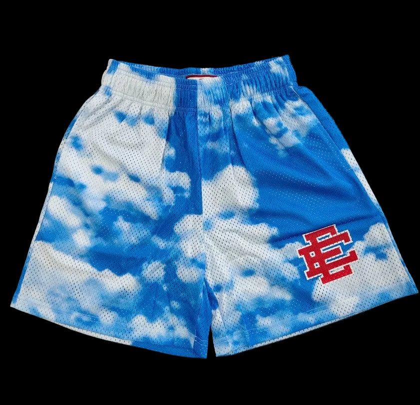 Eric Emanuel Sky Cloud Mesh Shorts