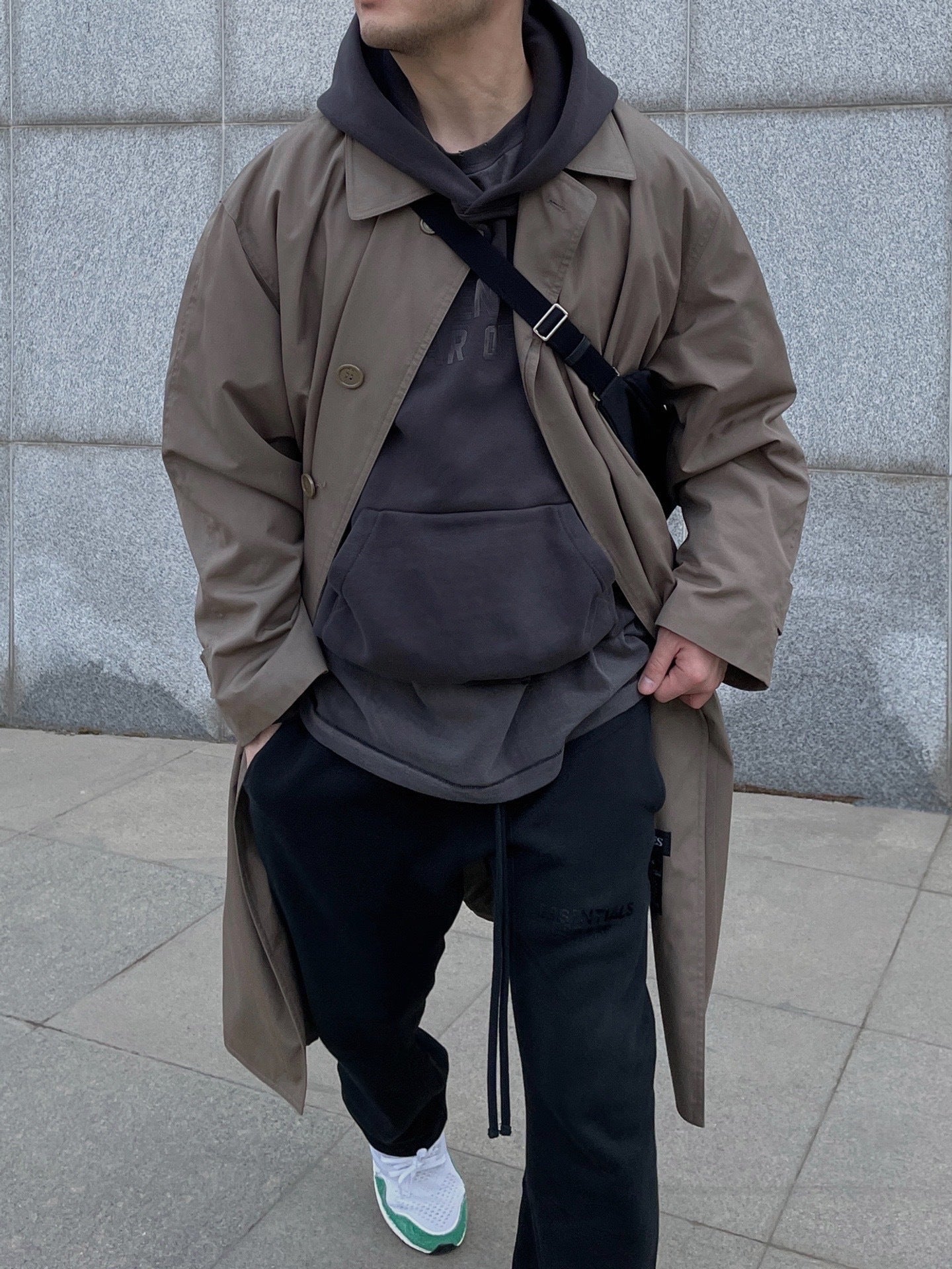 ESSENTIALS Black Straight-Leg Sweatpants