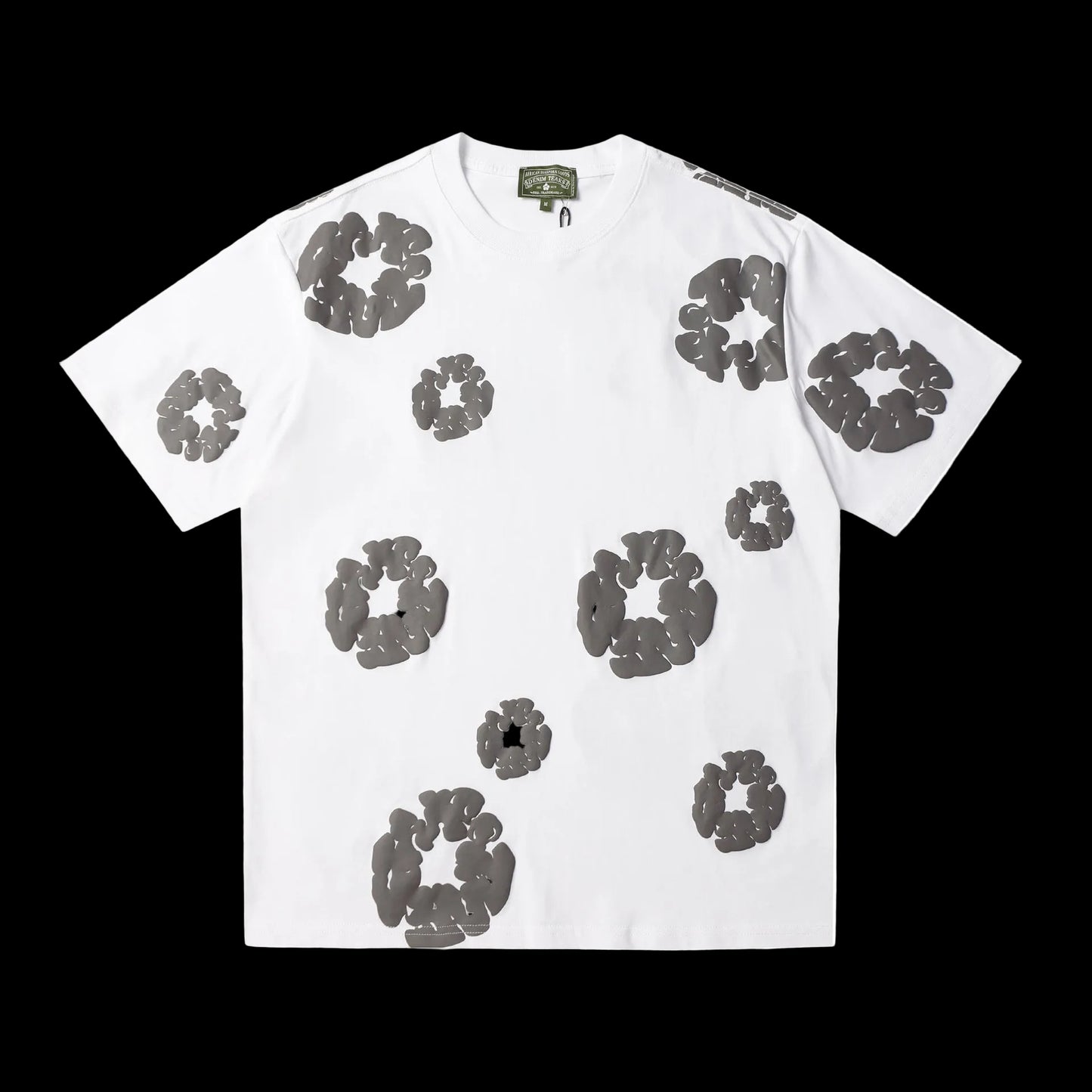 Denim Tears Cotton Wreath Oversized Tee – Frost White