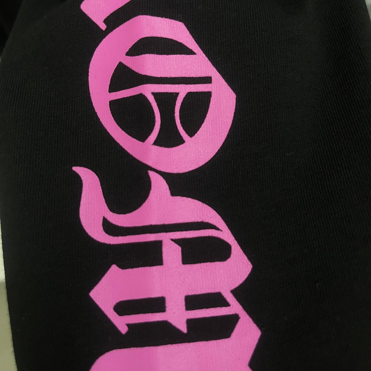 Chrome Hearts Black Pink Accent Streetwear Denim Jeans
