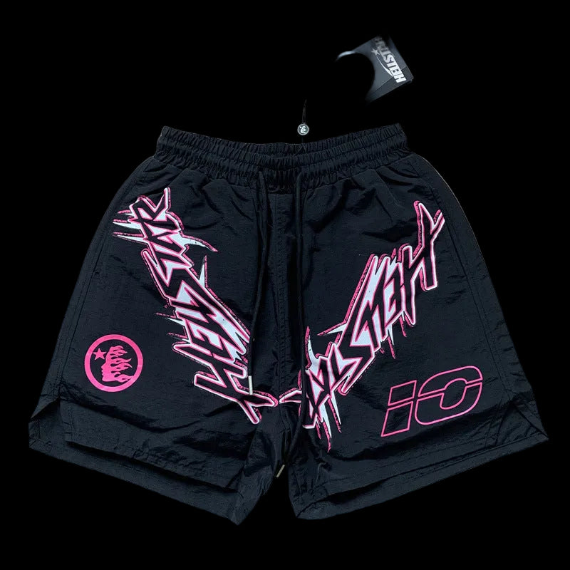 Hellstar Pink Accent Streetwear Shorts – Ready Stock