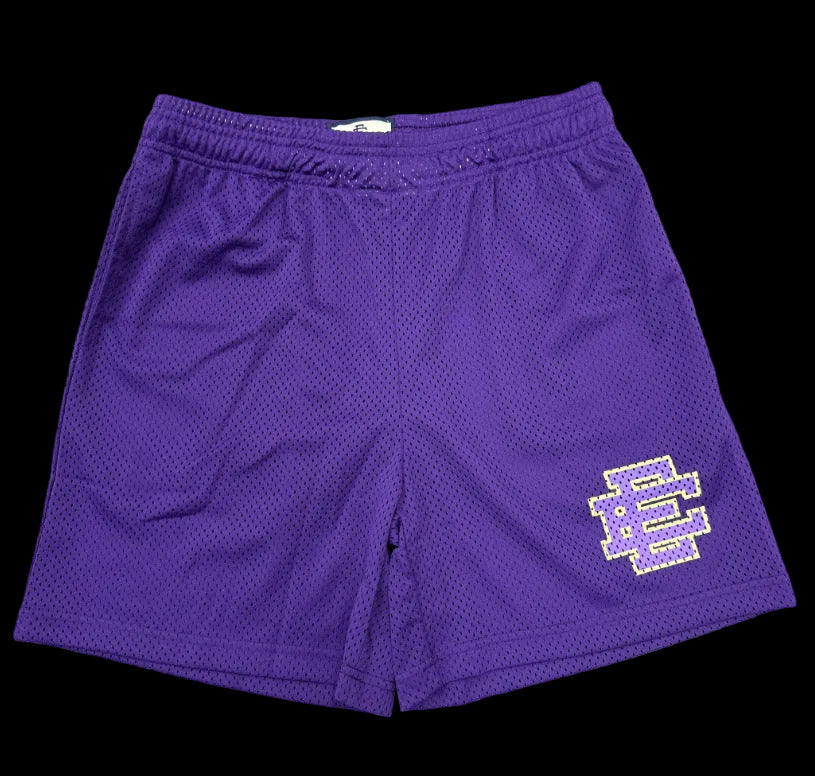 Eric Emanuel Purple Courtside Mesh Shorts