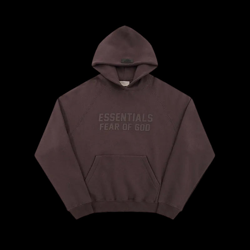 ESSENTIALS Light Maroon Oversized Hoodie