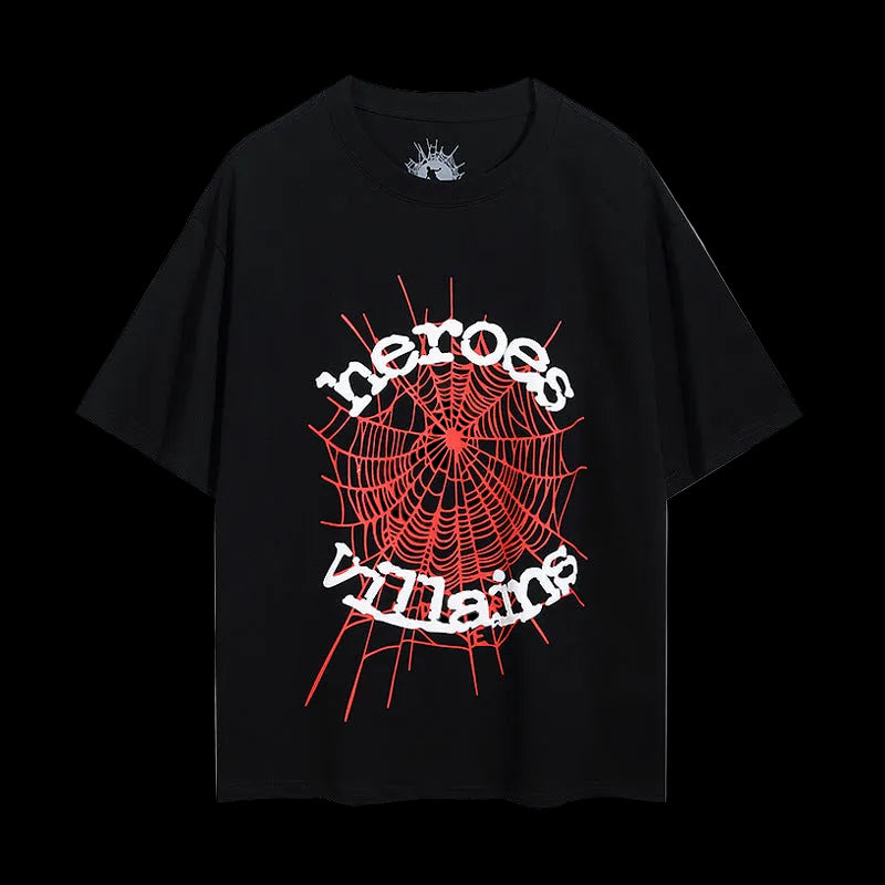 Sp5der Inferno Web Oversized Tee – Black