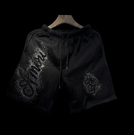 AMIRI Shadow Core Fleece Shorts — Black Edition