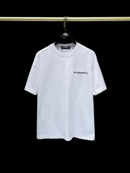 Chrome Hearts White Distressed Streetwear Tee