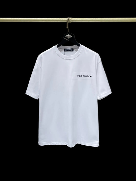 Chrome Hearts White Distressed Streetwear Tee