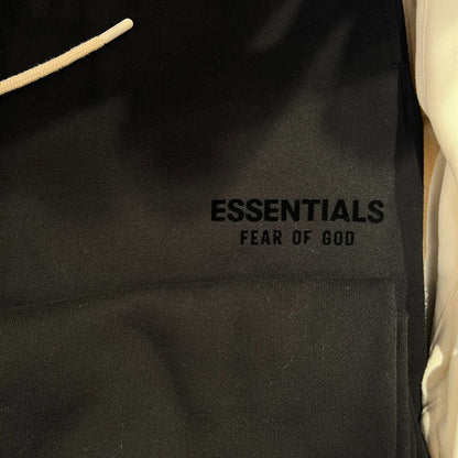 ESSENTIALS Black Cloud Series FOG Silicone Letter Sweatpants (ESS3006)