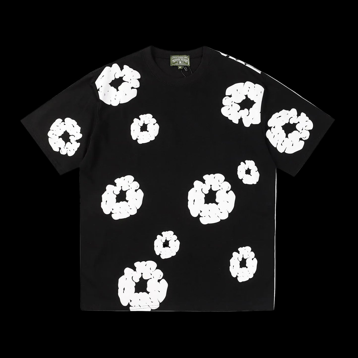 Denim Tears Cotton Wreath Oversized Tee – Jet Black