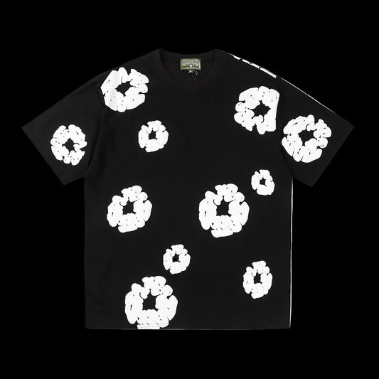 Denim Tears Cotton Wreath Oversized Tee – Jet Black
