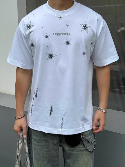 Chrome Hearts White Splatter Streetwear Tee