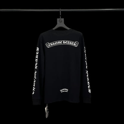 Chrome Hearts Black Street Cross Graphic Hoodie