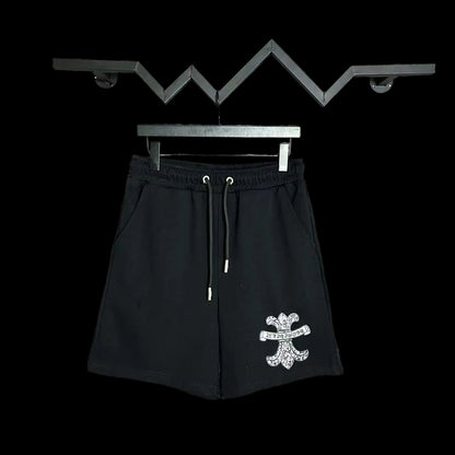 Chrome Hearts Crossprint Streetwear Shorts — Black Edition