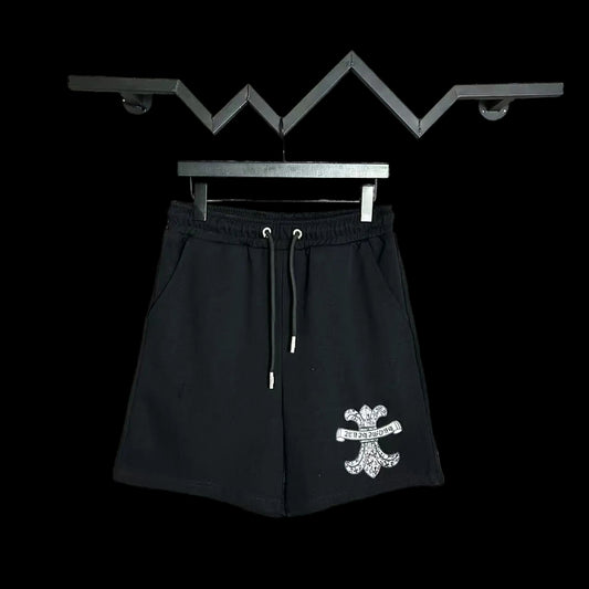 Chrome Hearts Crossprint Streetwear Shorts — Black Edition