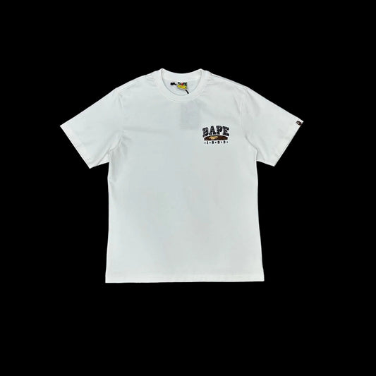 BAPE Return to Campus White Streetwear Graphic Tee