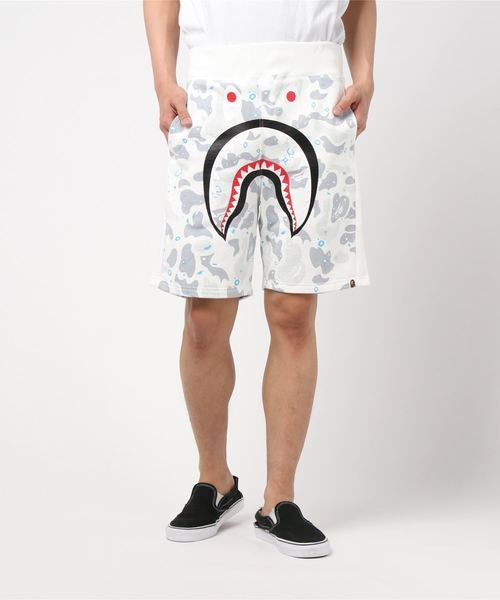 BAPE White Streetwear Essential Shorts