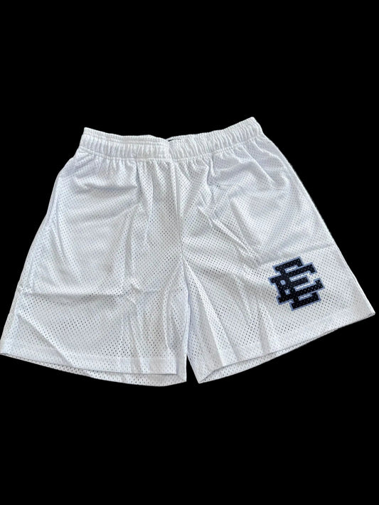 Eric Emanuel White Courtside Mesh Shorts