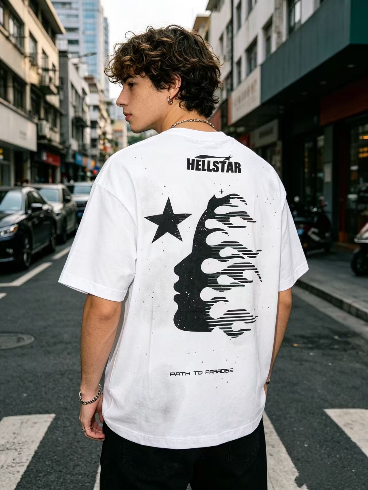 Hellstar 792 Crystal Edition Tee – Active Black / Ivory White