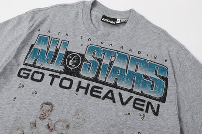 Hellstar 711 Classic Streetwear Tee – Heather Grey