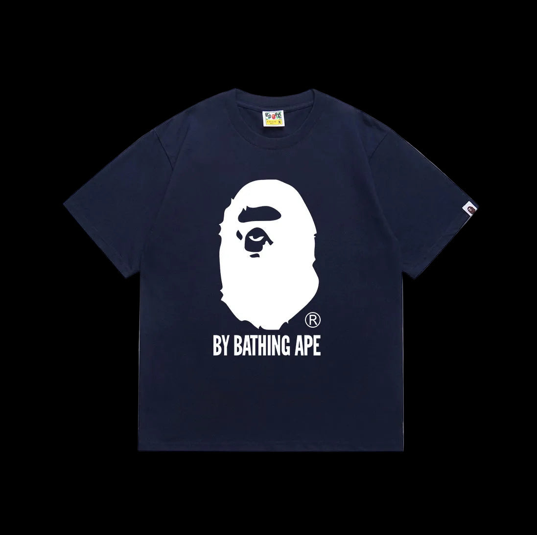 BAPE Navy Blue Streetwear Essential Tee