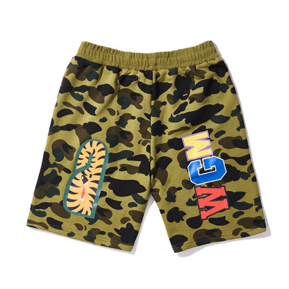 BAPE Mud Brown Streetwear Cargo Shorts