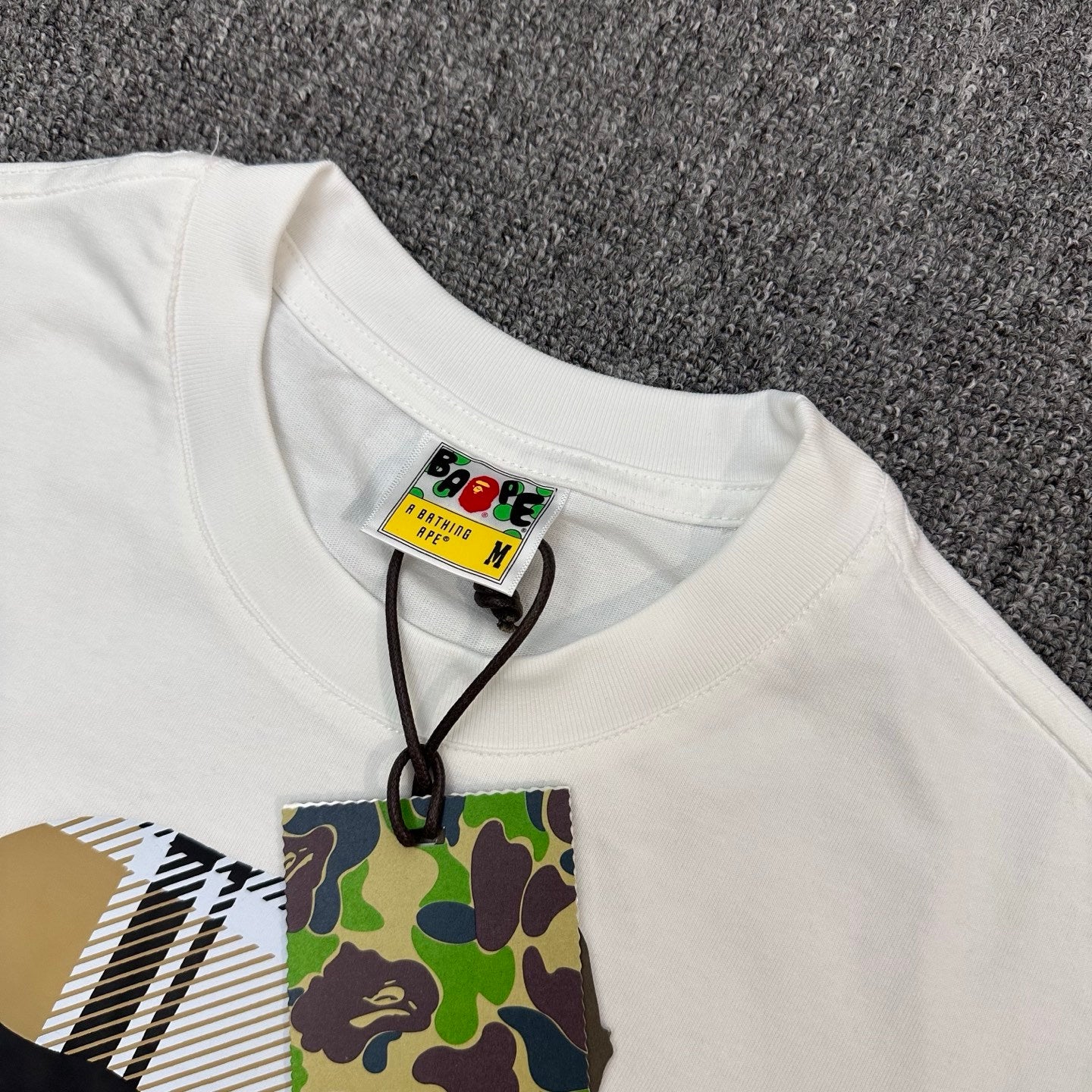 BAPE SS23 White Streetwear Graphic Tee
