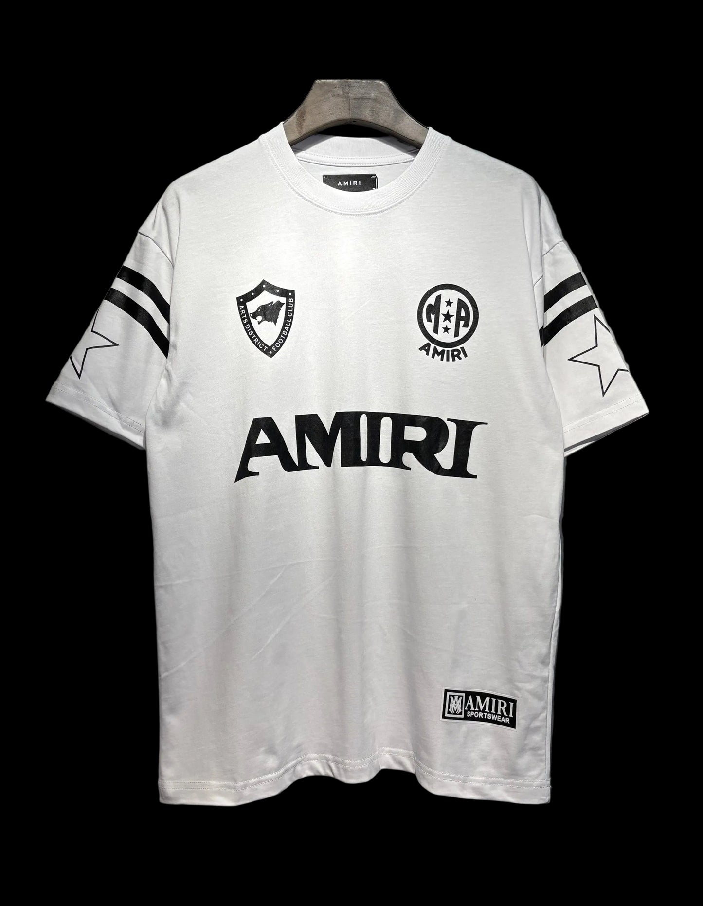 AMIRI Ivory Heavyweight Letter Tee — White Edition