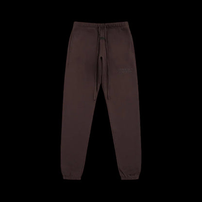 ESSENTIALS Mid Maroon Purple Straight-Leg Sweatpants