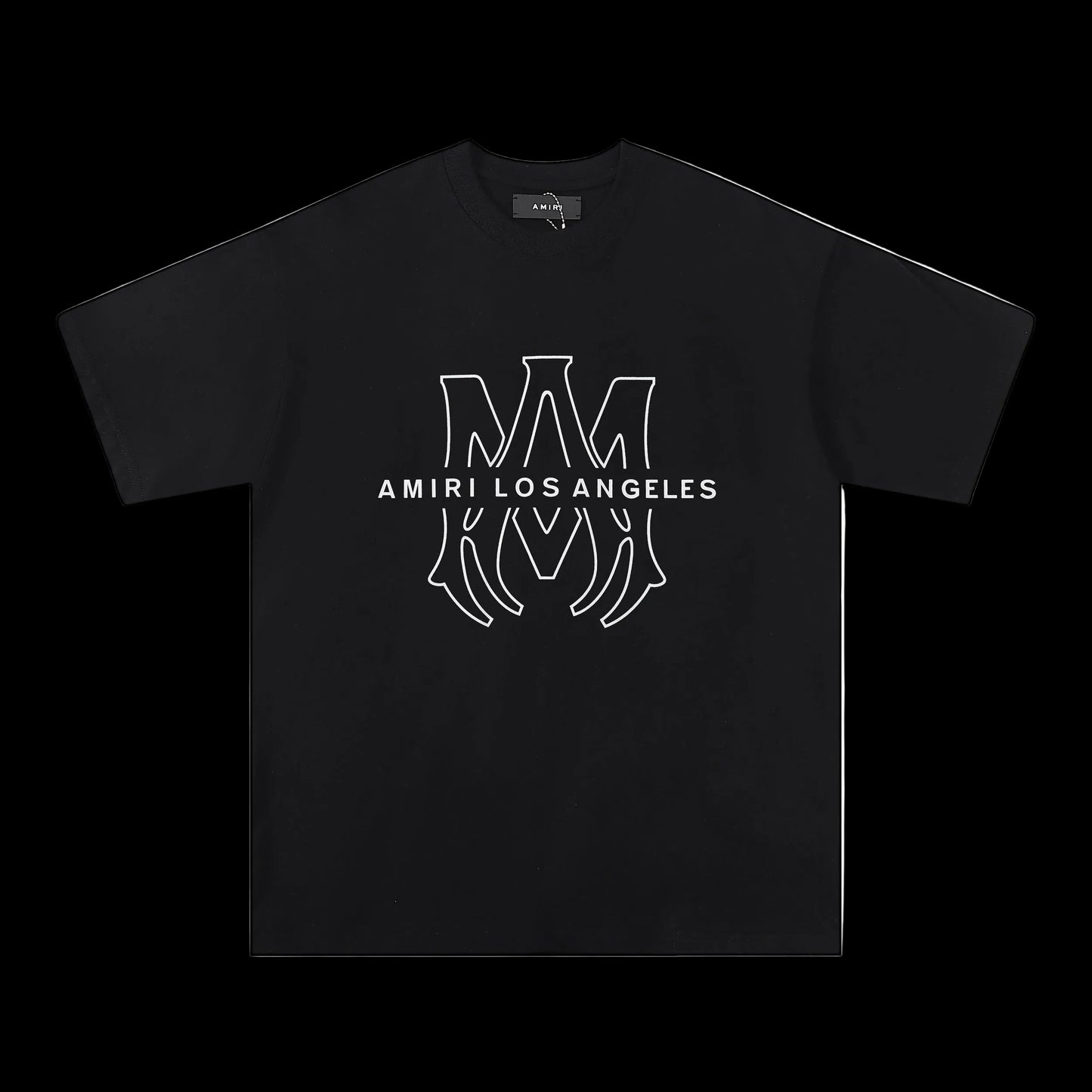 AMIRI Noir Heavyweight Double Yarn Essential Tee — Black Edition