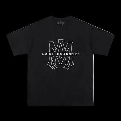 AMIRI Noir Heavyweight Double Yarn Essential Tee — Black Edition