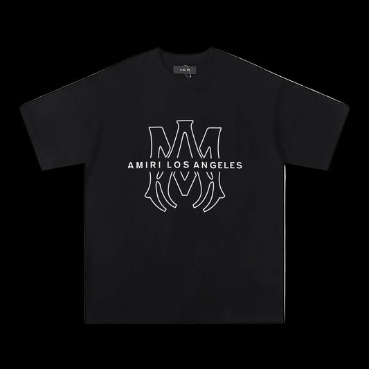 AMIRI Noir Heavyweight Double Yarn Essential Tee — Black Edition