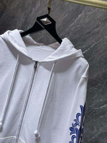 Chrome Hearts NY Vegas Blue Touch Zip-Up Hoodie