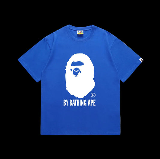 BAPE Sky Blue “Bathing Ape Script” Streetwear Tee