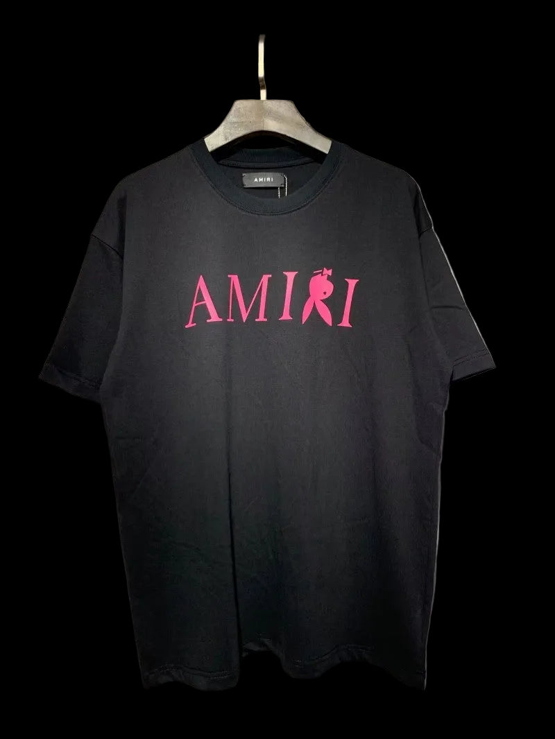 AMIRI Midnight Graffiti Heat Tee — Red Accent Edition