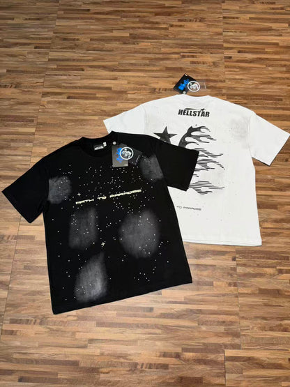 Hellstar 792 Crystal Edition Tee – Active Black / Ivory White