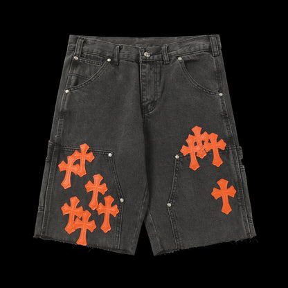 Chrome Hearts Black Ember Carpenter Shorts