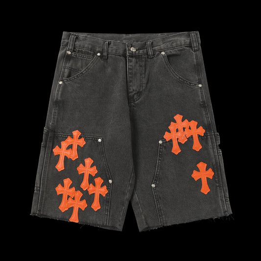Chrome Hearts Black Ember Carpenter Shorts