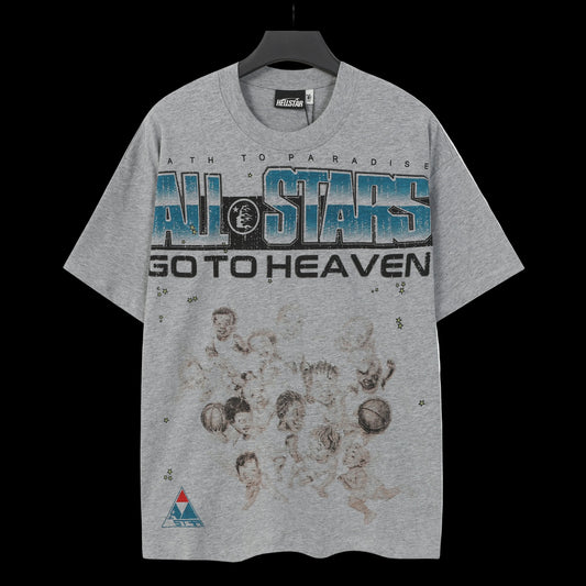 Hellstar 711 Classic Streetwear Tee – Heather Grey