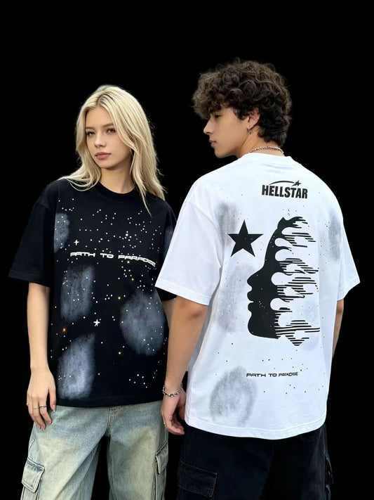Hellstar 792 Crystal Edition Tee – Active Black / Ivory White