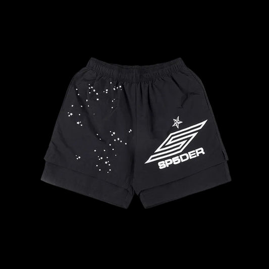 Sp5der Starfall Shorts – Black