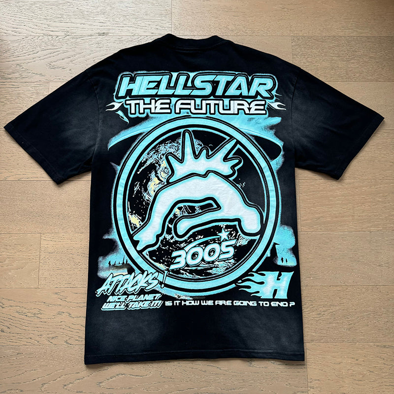 Hellstar 6702 Vintage Washed Black Tee – P57 Edition