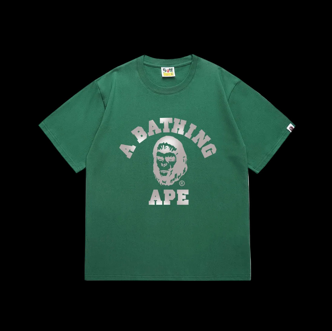 BAPE Green Silver Touch Streetwear Graphic Tee