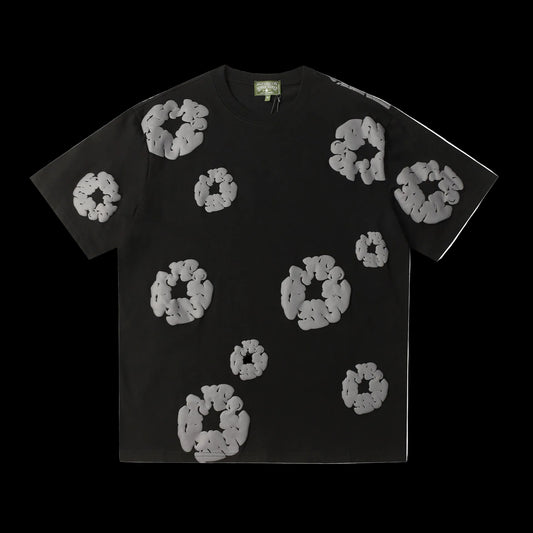 Denim Tears Cotton Wreath Oversized Tee – Shadow Black