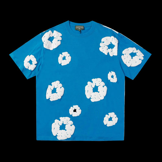 Denim Tears Cotton Wreath Oversized Tee – Ocean Blue