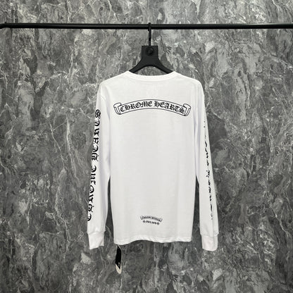 Chrome Hearts White Street Cross Graphic Hoodie