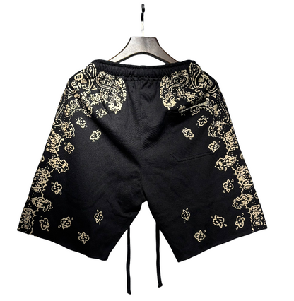 AMIRI Black Gold Luxe Terry Shorts